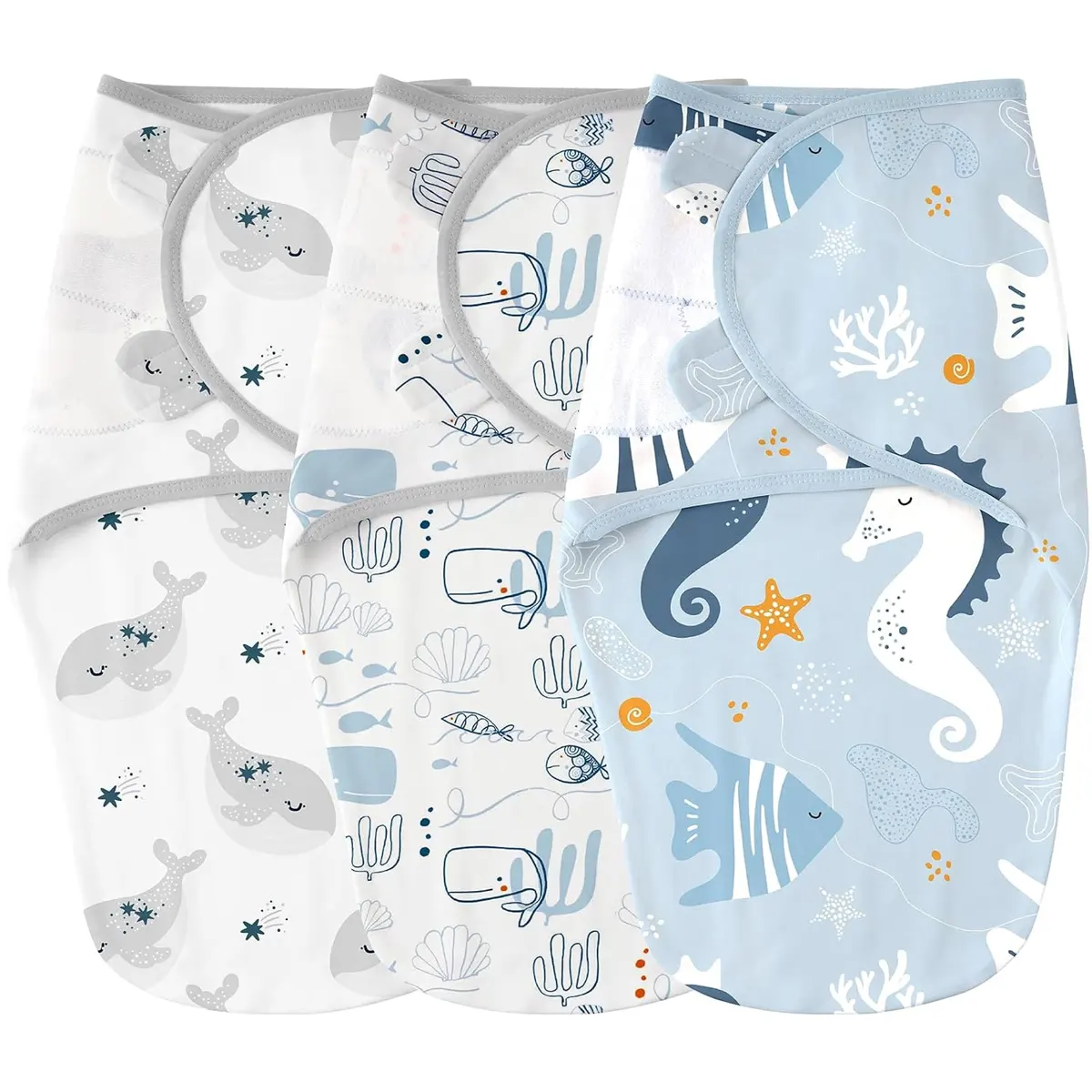 Adjustable Cotton Swaddle 3 Pack image 4