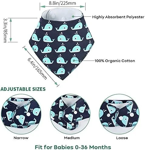 Yoofoss Baby Bandana Drool Bibs, reference B06XVGLT8S, gallery image 7