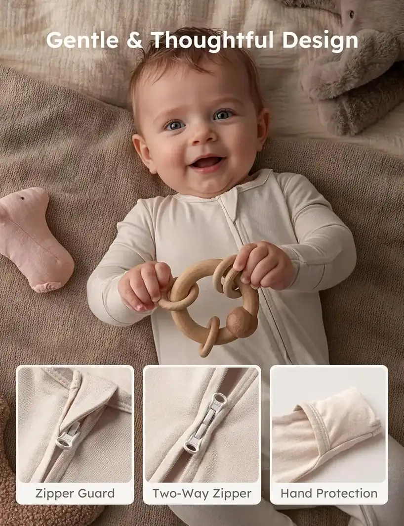 Yoofoss Bamboo Baby Pajamas, reference B0FKMN6KTZ, gallery image 10