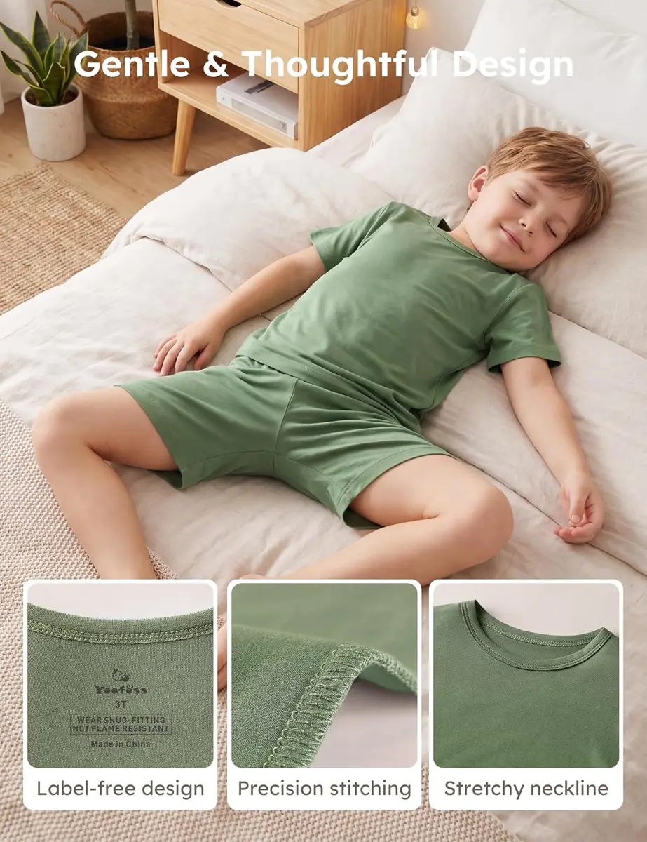 Yoofoss Bamboo Kids Pajamas, reference B0F5B7JWFQ, gallery image 10