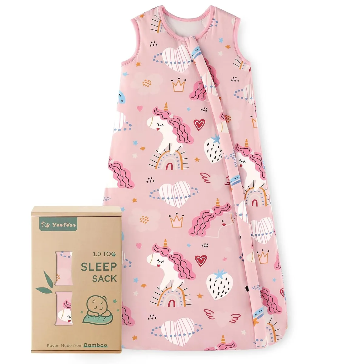 Yoofoss Bamboo Sleep Sack 1.0 TOG, reference B0DW95PDPP, gallery image 9