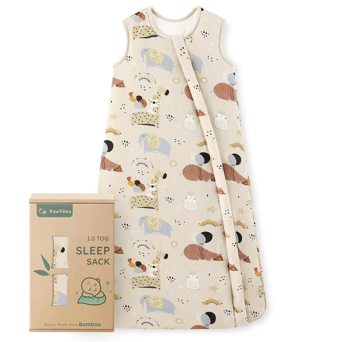 Yoofoss Bamboo Sleep Sack 1.0 TOG, reference B0DW95PDPP, gallery image 8