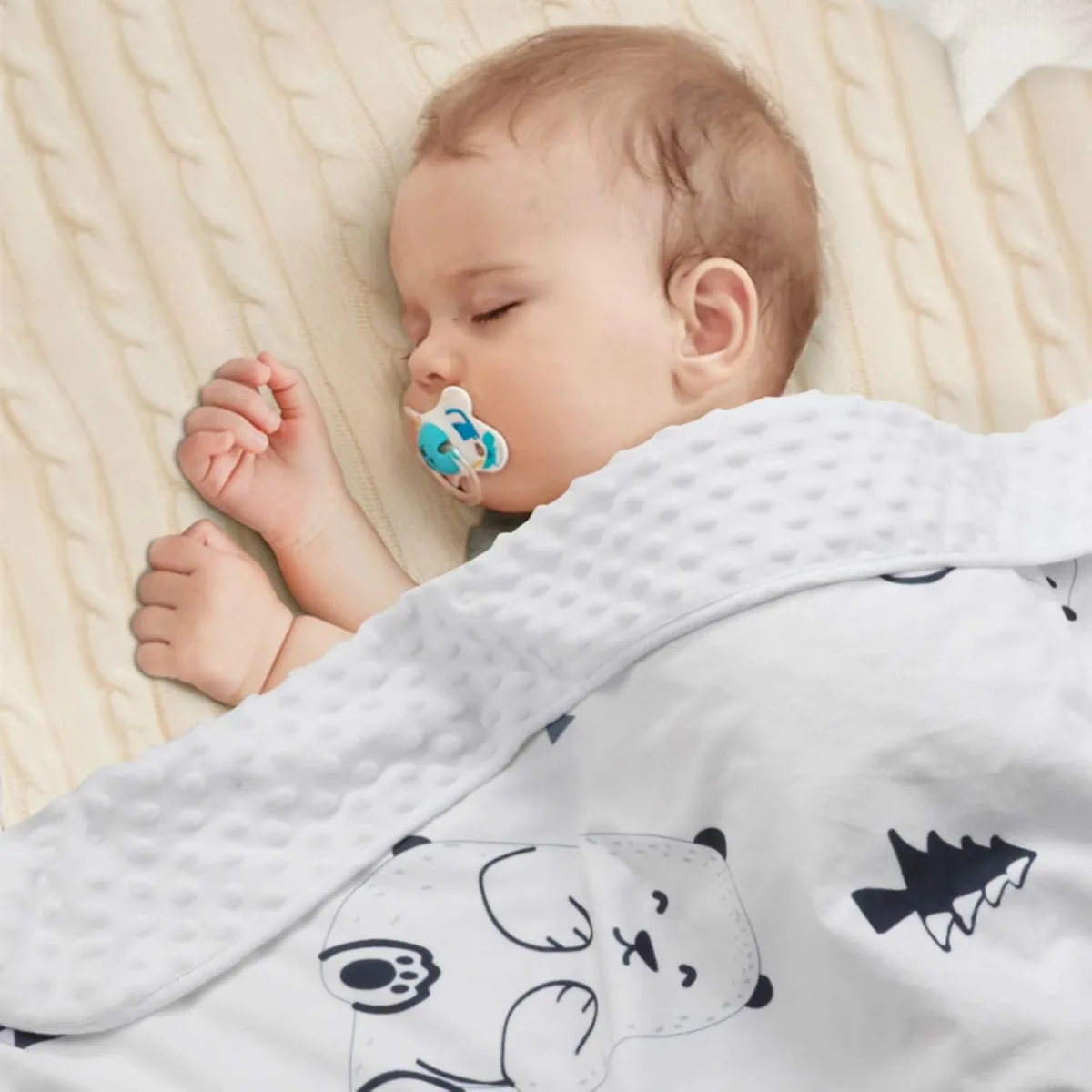 Minky Swaddle Blanket image 3