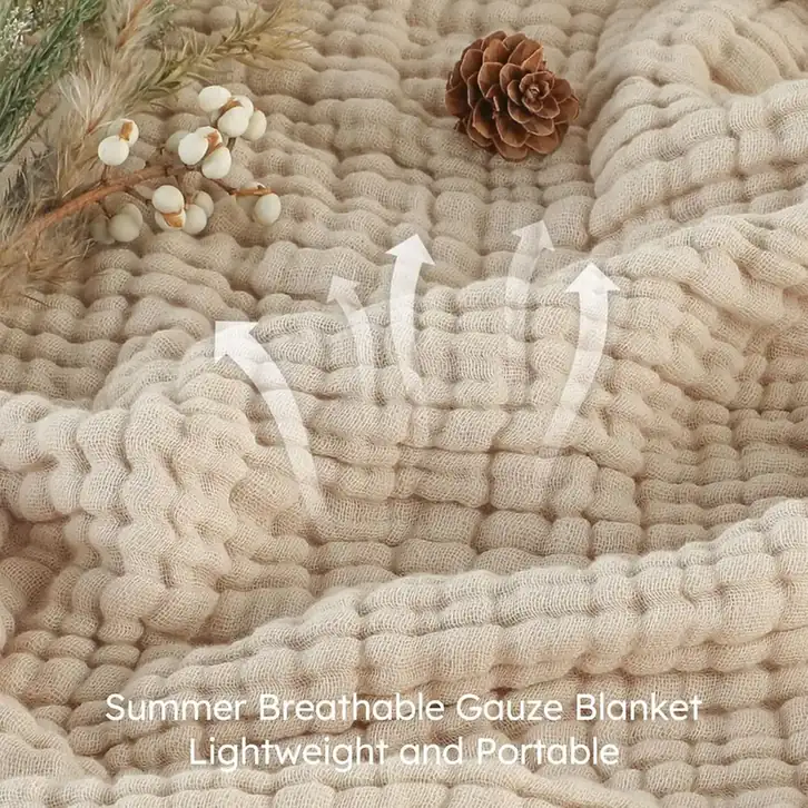 Yoofoss Muslin Blanket, reference B0C37H9ZWM, gallery image 7