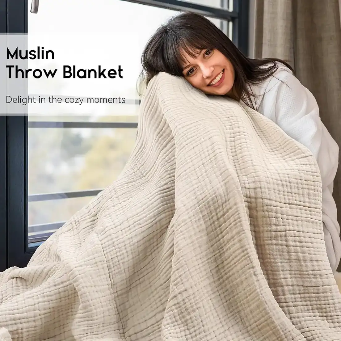 Yoofoss Muslin Blanket, reference B0C37H9ZWM, gallery image 8