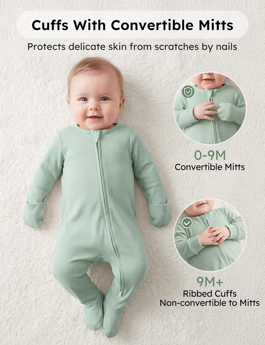 Organic Cotton Baby Pajamas image 6