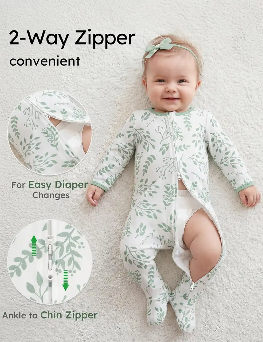 Yoofoss Organic Cotton Baby Pajamas, reference B0F5BD5B5M, gallery image 7