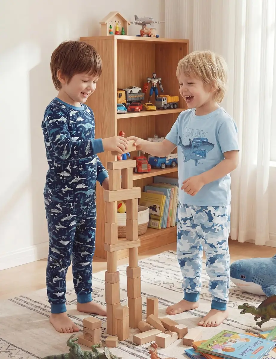 Yoofoss Organic Cotton Kids Pajamas, reference B0FT362L3Z, gallery image 8