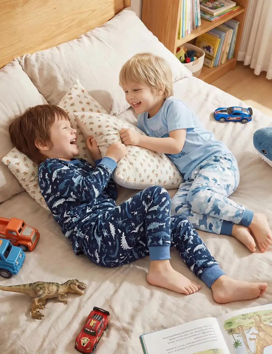 Yoofoss Organic Cotton Kids Pajamas, reference B0FT362L3Z, gallery image 7