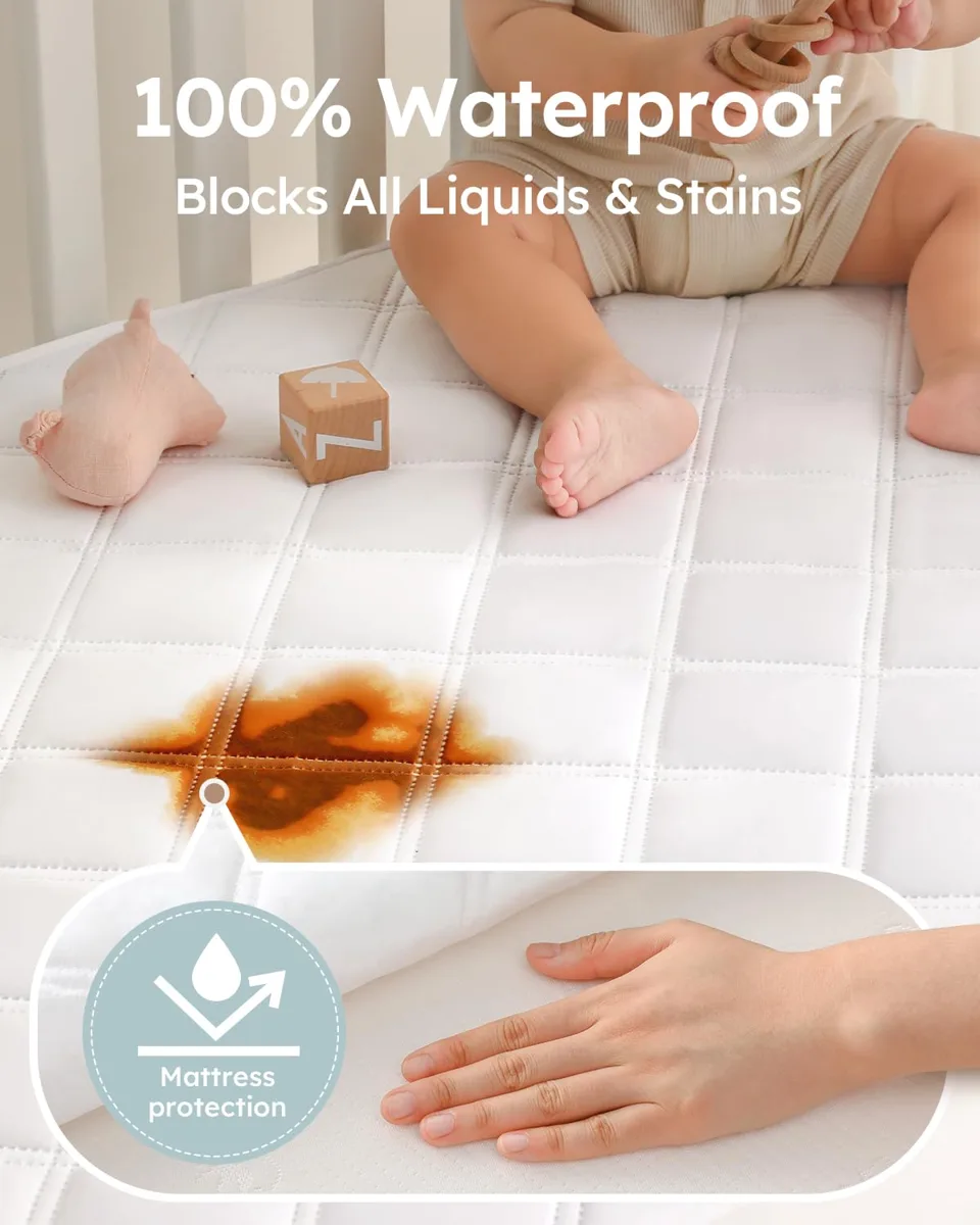 Waterproof Crib Mattress Protector image 3