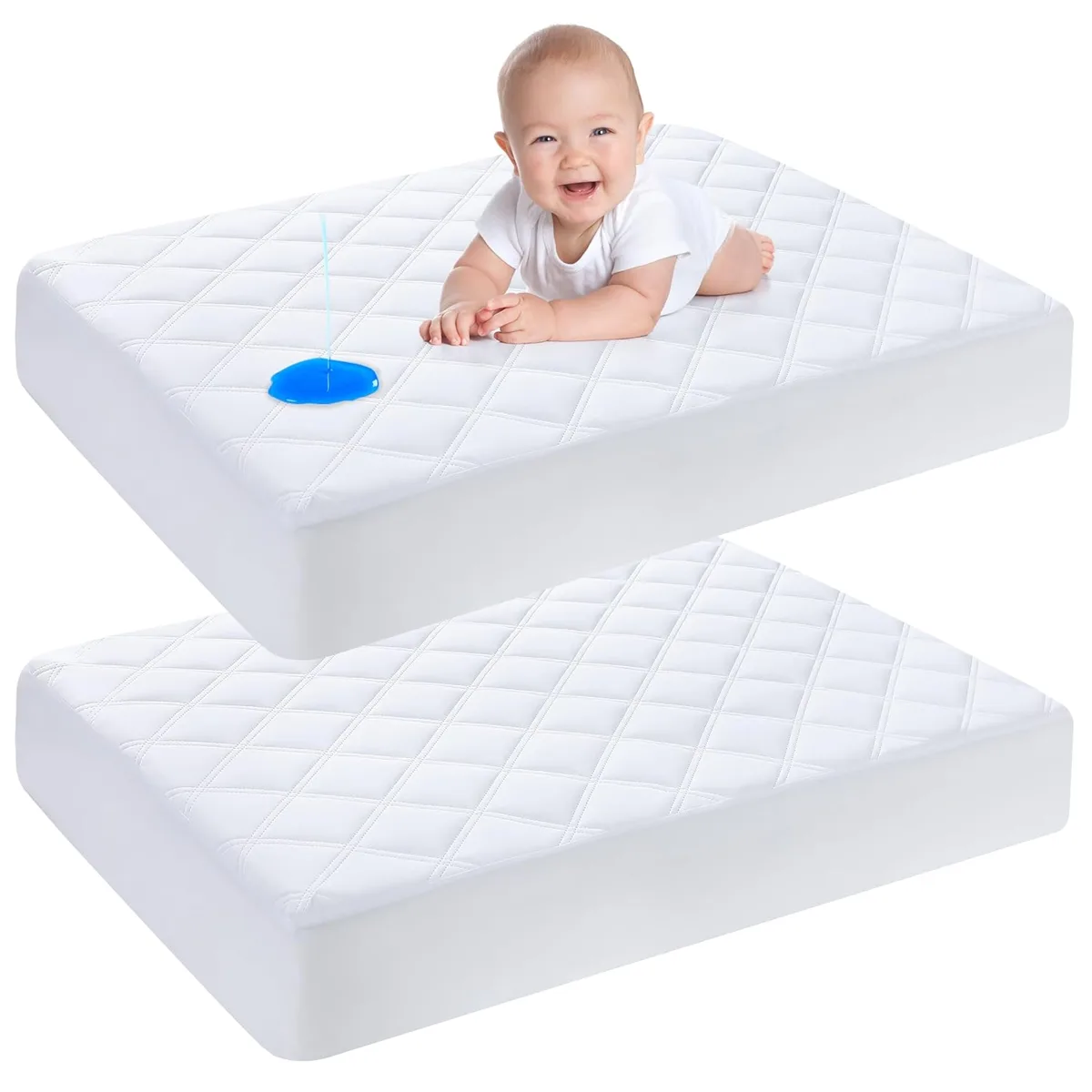 Waterproof Crib Mattress Protector image 5
