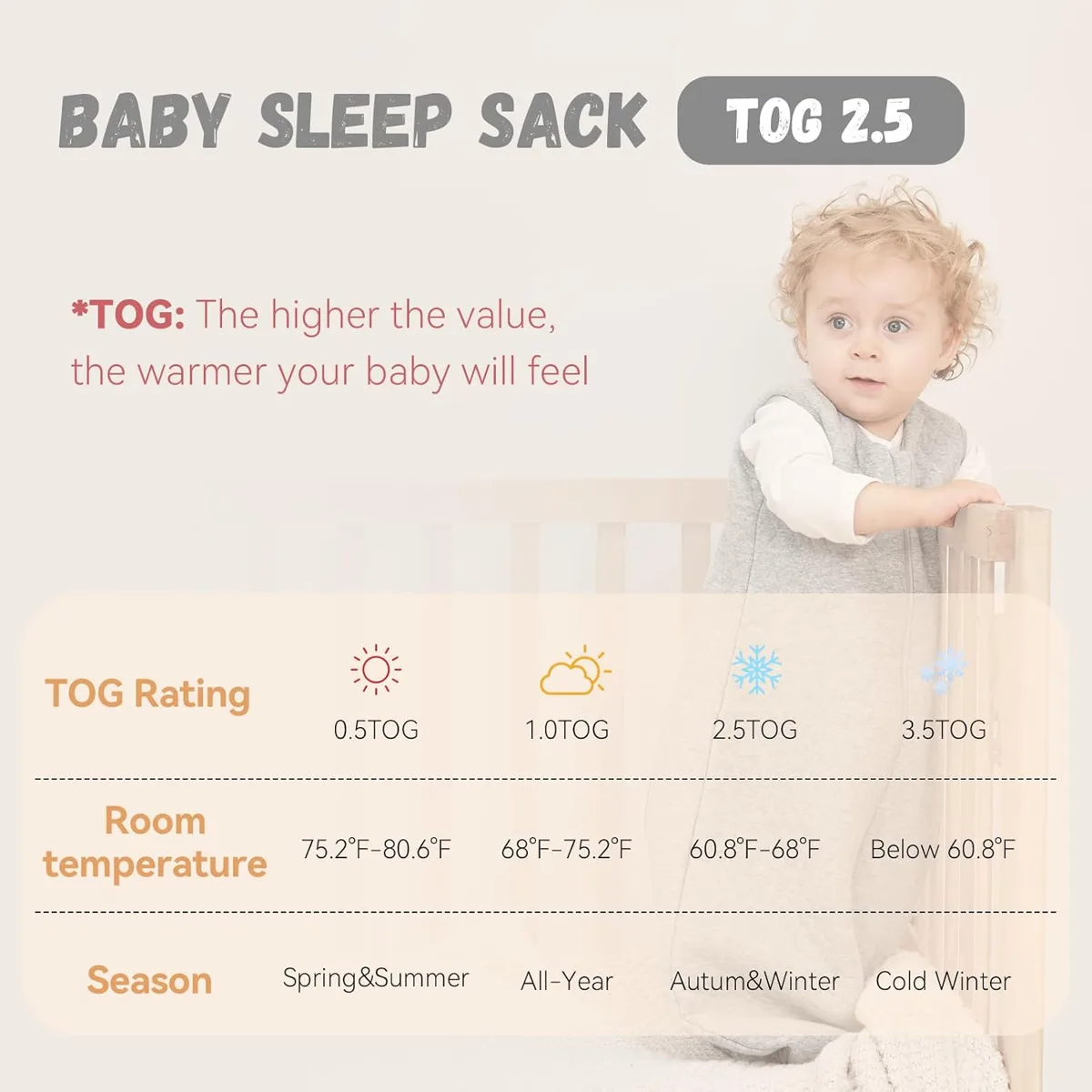 Winter Quilted Sleep Sack 2.5 TOG